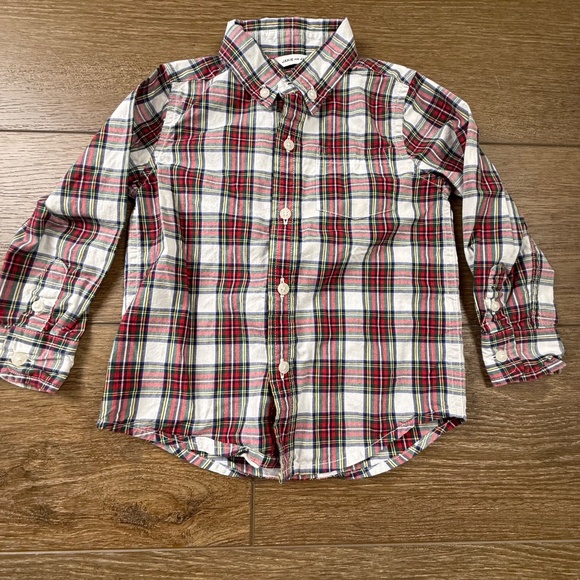 Janie & Jack Boys Holiday Button Down Shirt and Sweater 2T Winter Red Christmas - Picture 9 of 16